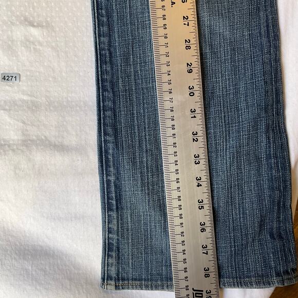 Rock & Republic Men Jeans size 32 Blue Mid Rise Stretch Slim Fit Boot Cut - Picture 3 of 12